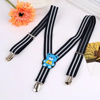 Boys Fashion Suspender Belt For Kids Adjustable Braces Clips Baby Toddler Elastic Suspender