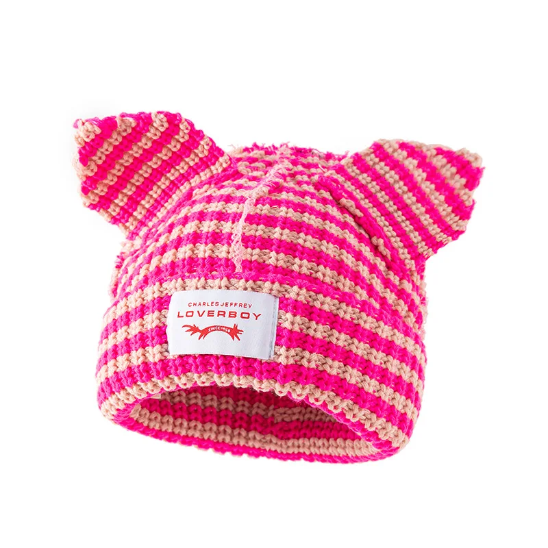 帽子 24AW LOOP YARN SHAGGY CAT EAR KNIT CAP LAD MUSICIAN（ラッドミュージシャン） 24AW LOOP YARN SHAGGY CAT EAR