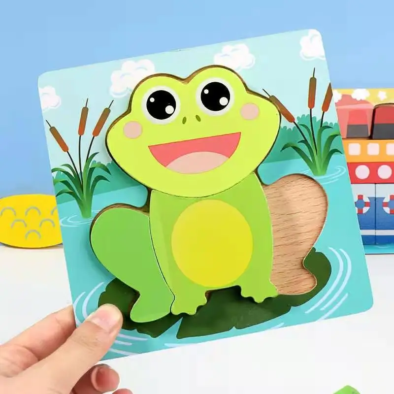 Деревянная 3D головоломка нового дизайна-это Лидер продаж, а деревянная детская головоломка-игрушка Монтессори