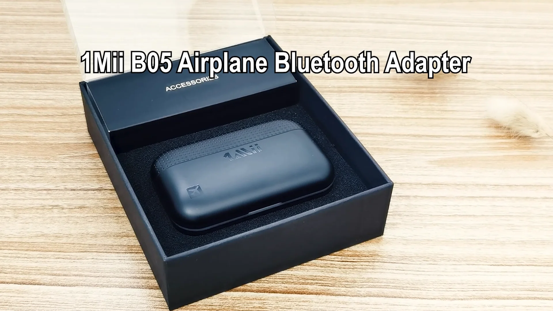 1Mii B05 Airplane Bluetooth 5.3 Adapter for Headphones W/Portable Charging  Case Support aptX Adaptive/HD/Low Latency, Wireless Bluetooth Audio