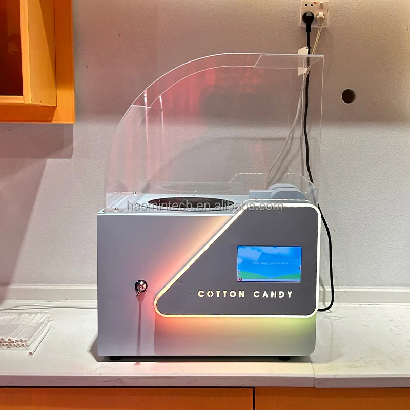 Portable Semi-Automatic Cotton Candy Machine for Vending - 5 Ball