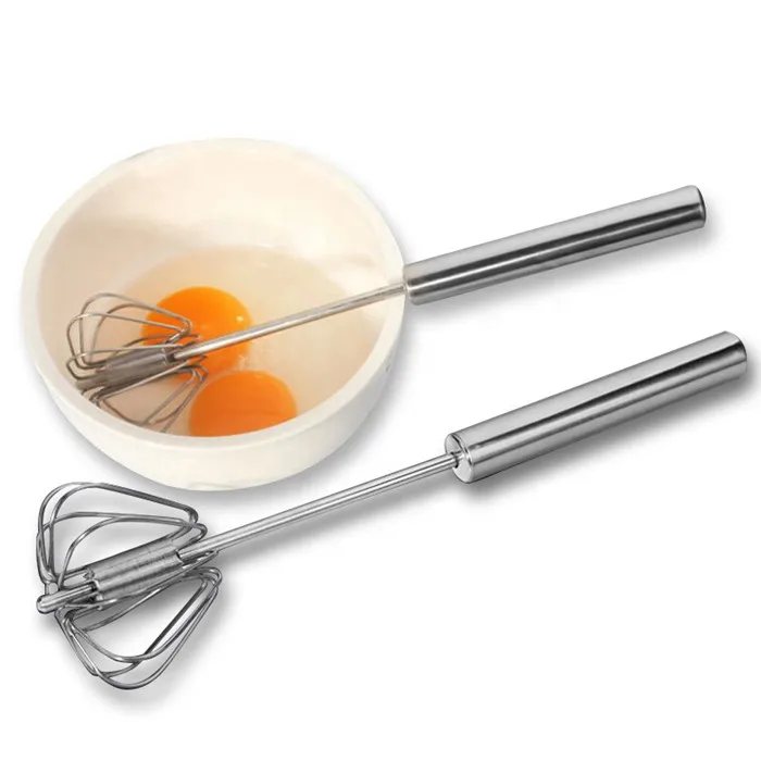 stainless steel semi-automatic eggbeater rotating egg mixer