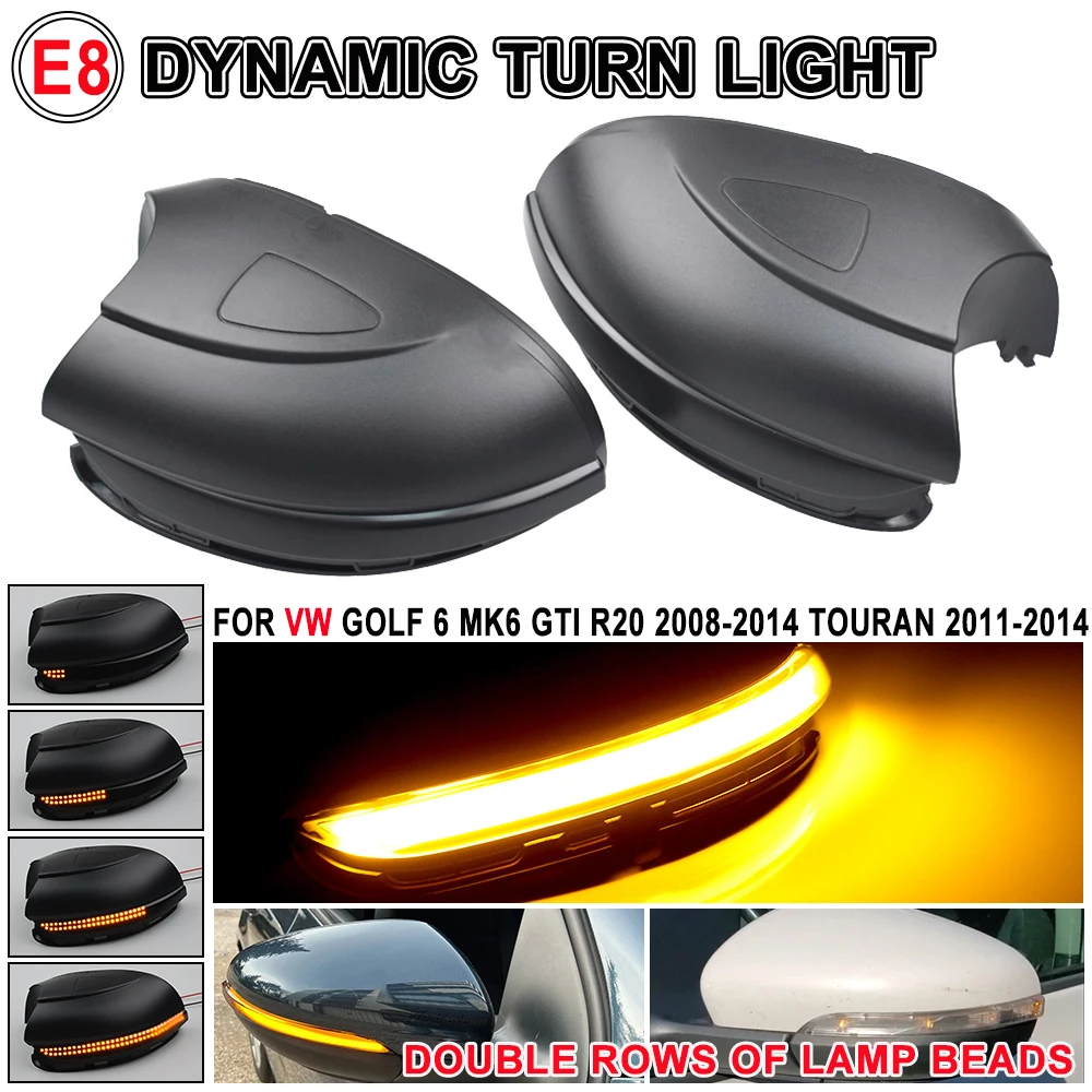 Specchietto Retrovisore Indicatore 2pcs Per BMW Led Indicatore Laterale Dinamico Indicatore Di Direzione Luce Lampeggiante Sequenziale Per E90 E91 E92 E93 E60 E87 E82 Senza Errori (Colore : Dynamic C