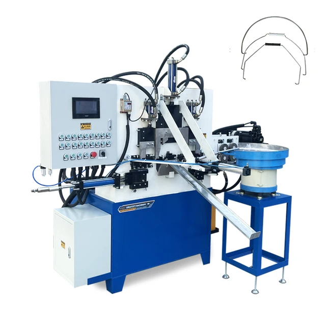 Factory cheap price 2-5mm automatic hydraulic bucket handle making machine metal handles bending machine plastic grip insertion