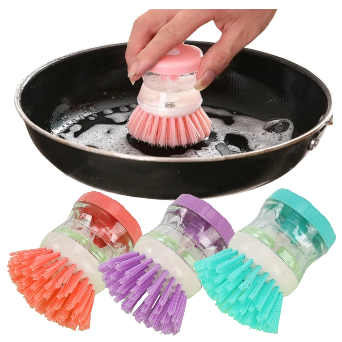 Щетка для мытья посуды 2 в 1