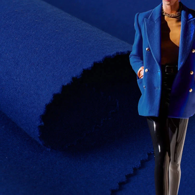 Фабрика Longming Textile прямо регенерированный полиэфир двухсторонняя фланелевая матовая ткань с отделкой