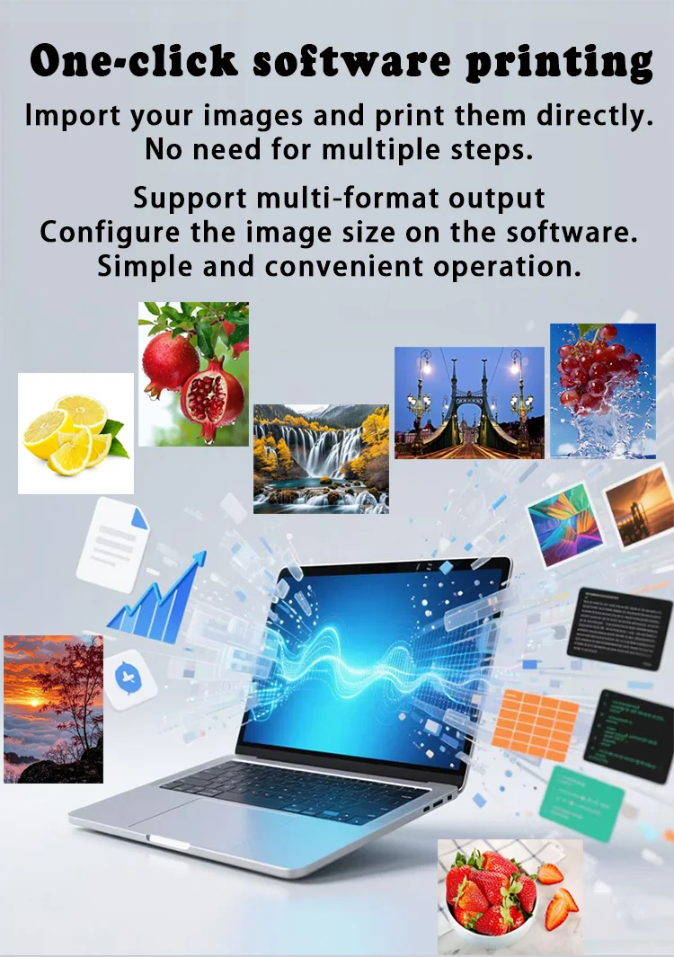 Lansong Fully Automatic Inkjet Paper Printers for Non-woven Bag Corrugated Cardboard Kraft Paper Tissue Napkins Cup Fan supplier