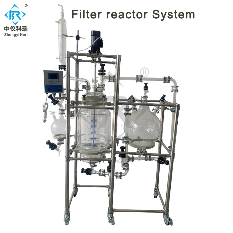 Lab Glass Gas Scrubber System With Distillation Column Buy Vacuum