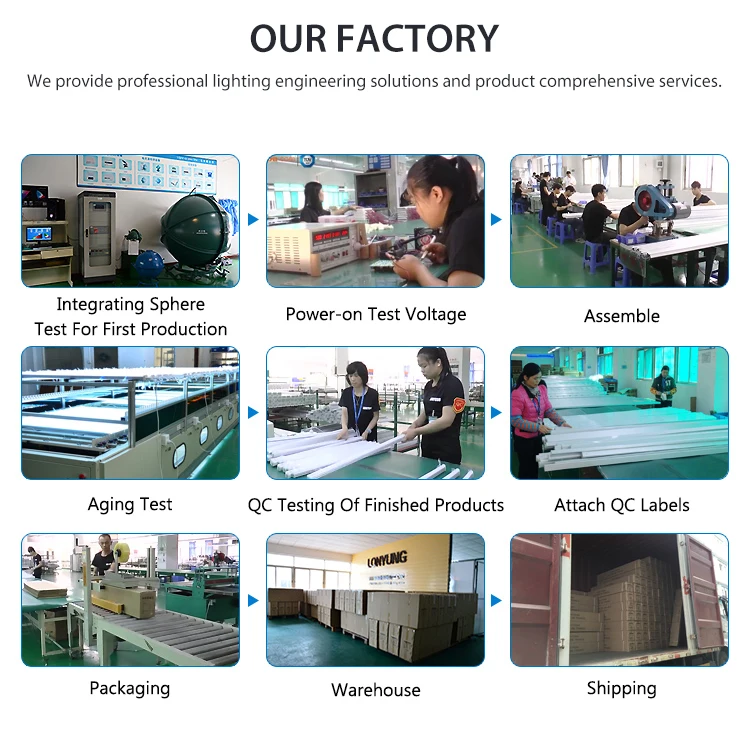 Industrial Linkable Aluminum 2Ft 4Ft 8Ft 4500k 5000k Led Linear Shop Lighting Integrated T5 LED Integrated Tube Light
