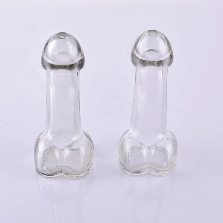 Bottiglia vetro pene 100ml nubilato feste cena sexy penis glass botle  bouteille