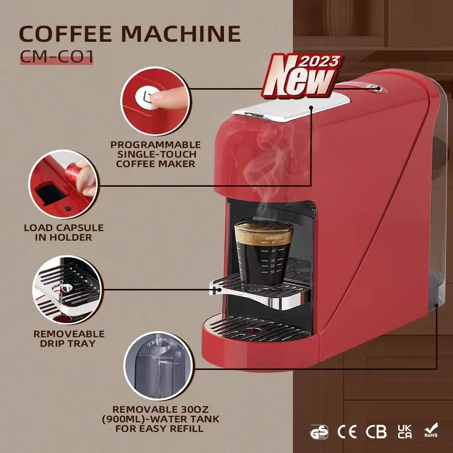 Capsule Coffee Maker Smart Coffee Makers  NESCAFE Dolce Gusto Capsule Coffee Machine Small Kitchen Appliances TKA