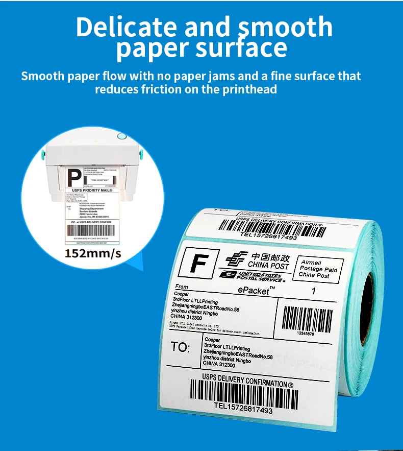 XP-460B Direct Thermal Printer Thermodrucker Wireless Wifi PCBA Phomemo Barcode 4x6 Shipping Label Sticker Thermal Label Printer manufacture