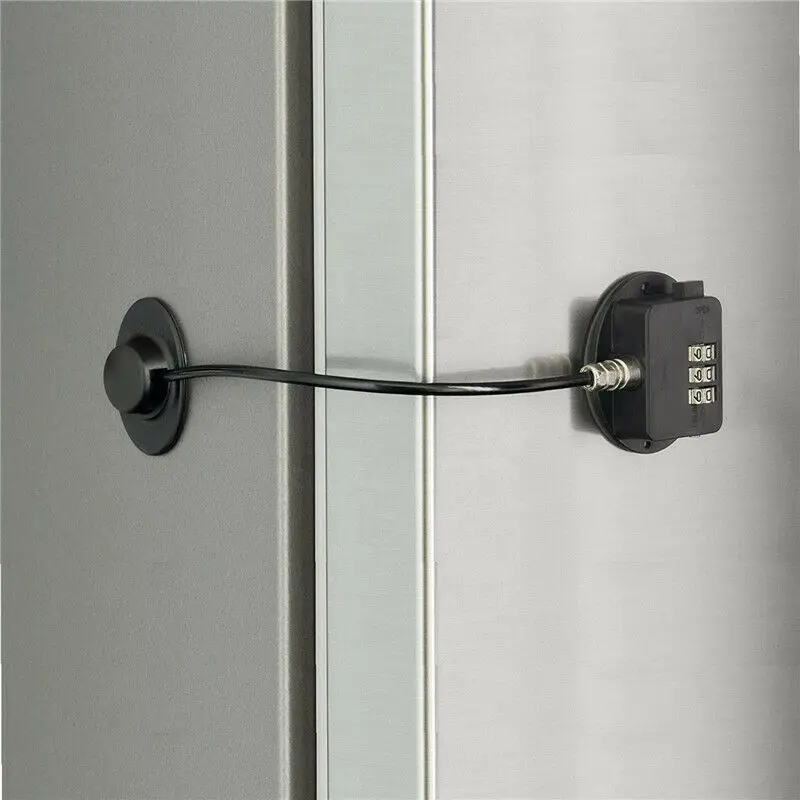 ABS+Steel Wire Refrigerator Window Kids Safety Password Lock