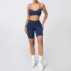 Dark blue Bra&Shorts