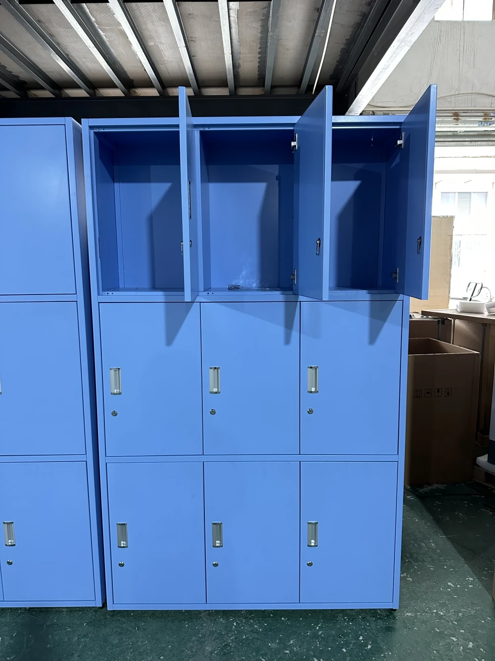 School Medical Lab Laboratory Furniture Wardrobe Steel Cabinet Clothes Powder Coated Steel Storage Lockers
