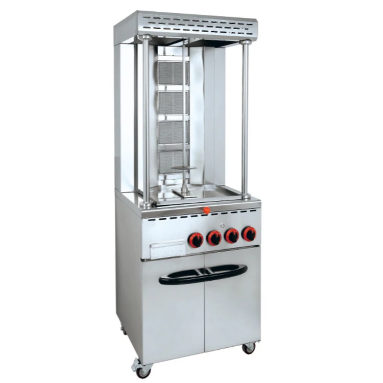 Vertical Gas Automatic Rotating Doner Kebab Machine Single Headed ...