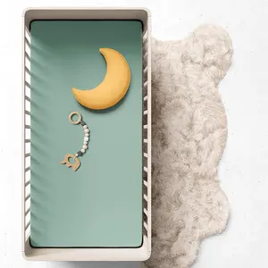 Silky Soft and Hypoallergenic 100% Organic Cotton 28 X 52 for Standard Crib and Toddler Mattresses Fitted Crib Sheet