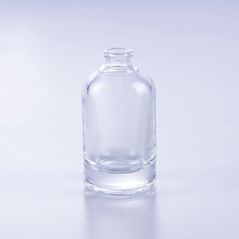 30 ml 50 ml 100 ml Selling Cylinder Round Empty Spray Car Fragrance Perfume Glass Bottle with Wooden Cap and Crimp Top