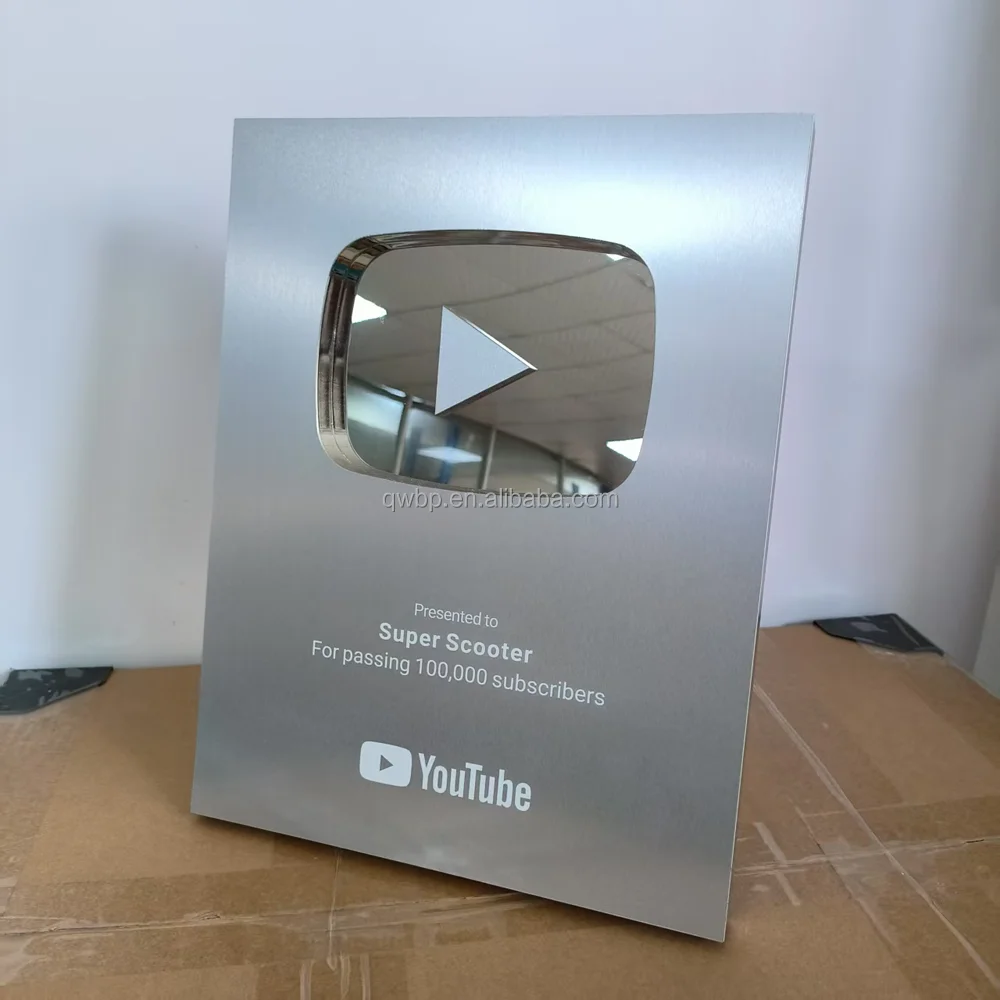 Youtube Play Button Awards - Customized Promotional Gifts