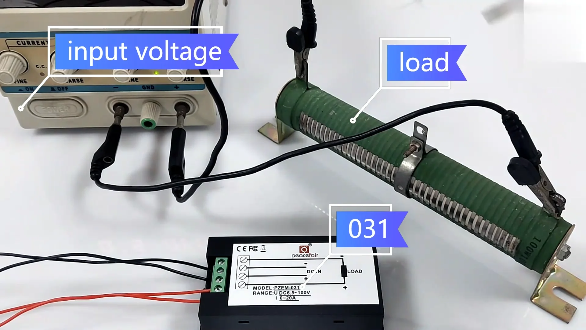 PZEM-031 Tester Digitale DC 6.5-100V 20A – Display LCD 4 In 1: Tensione, Corrente, Potenza, Energia, Con Retroilluminazione
