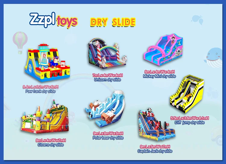 Cheap inflatable alien slide for kids