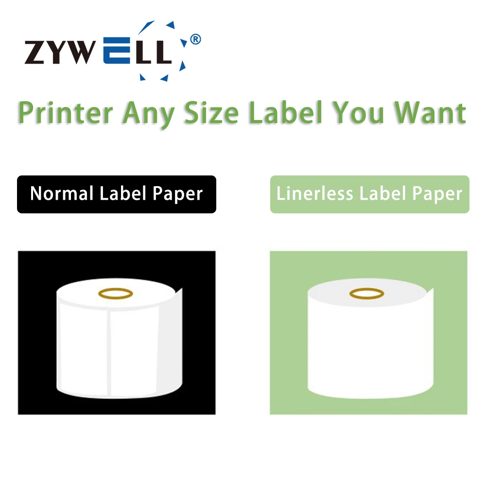 New Launched 3inch Linerless Self Adhesive Label Printer Paper Roll ...