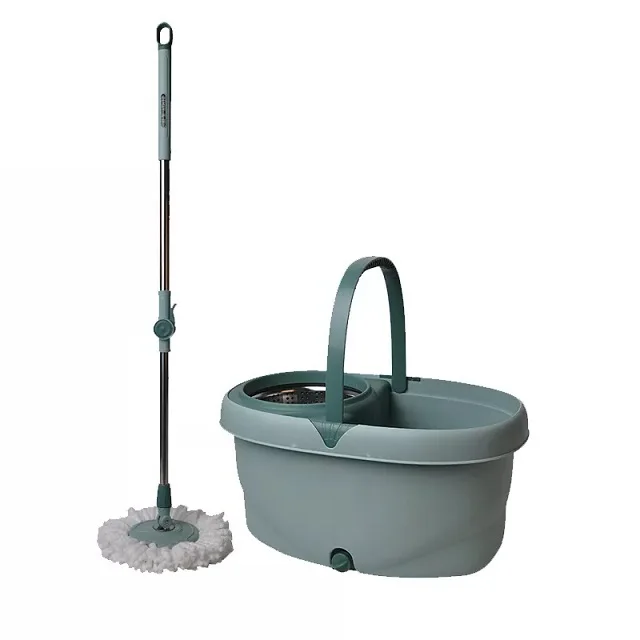 Customizable 360 Degree Removable Easy Replace Aluminum rotating Mop Set Steel Wholesale Magic Handle Circular Head Bedroom