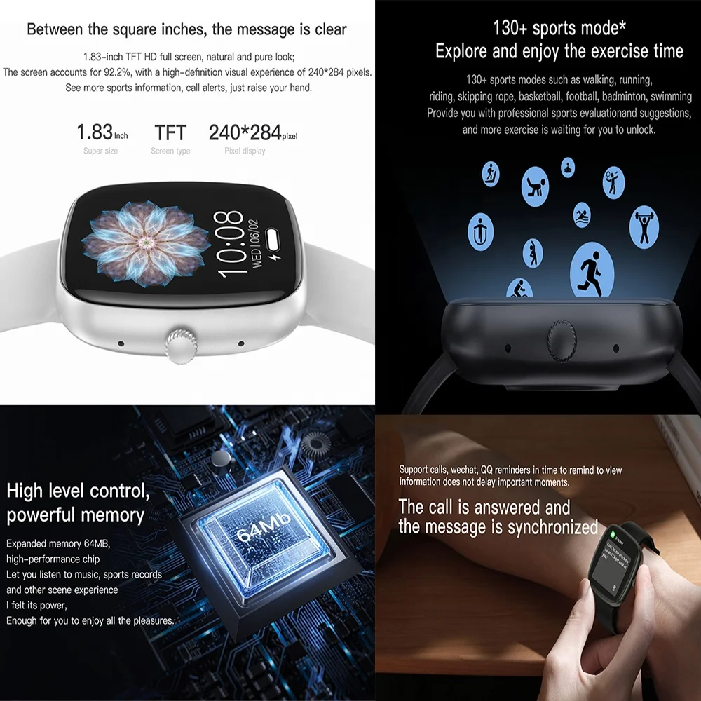 2024 New Smartwatch Z139 Inch Full Touch Remote Photo Smart Bracelet  Waterproof Sport Fitness Smart Watch 2024