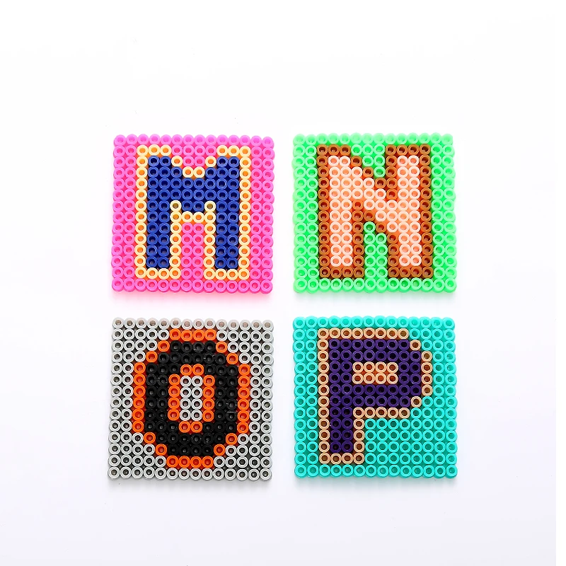 Perler Bead Fonts Font Hama Beads Letters Alphabet Fuse Bead