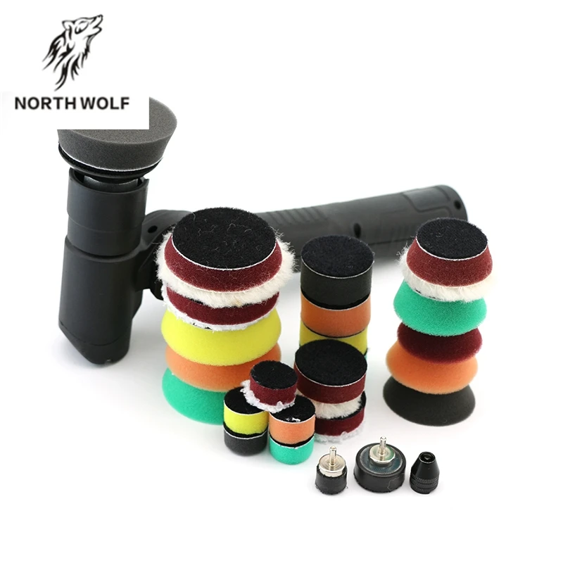 Производитель North Wolf мини-набор для полировки набор пены и шерсти автомобильного детейлинга