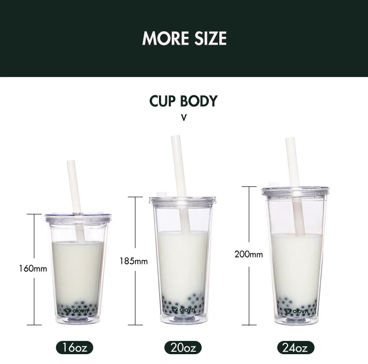 Bubble Tea Cup Size Guide