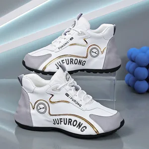 Autumn Winter New Casual Sports Shoes Couples  Soft-Soled Elevated Dad Shoes Artificial Leather