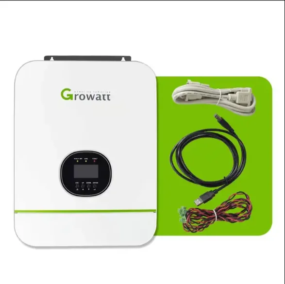 Growatt 3kw Split Phase Solar Hybrid Inverter Charr 48v 120v/240v Spf ...
