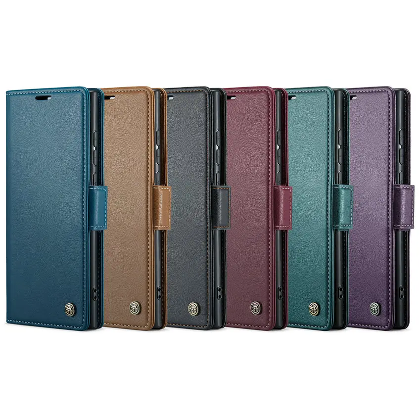 Samsung Galaxy A20 Case - Folio Flip Wallet Phone Case - Custodia del telefono in pelle, chiusura magnetica Flip Folio Porta carte di credito Copertura antiurto - ADRIAN