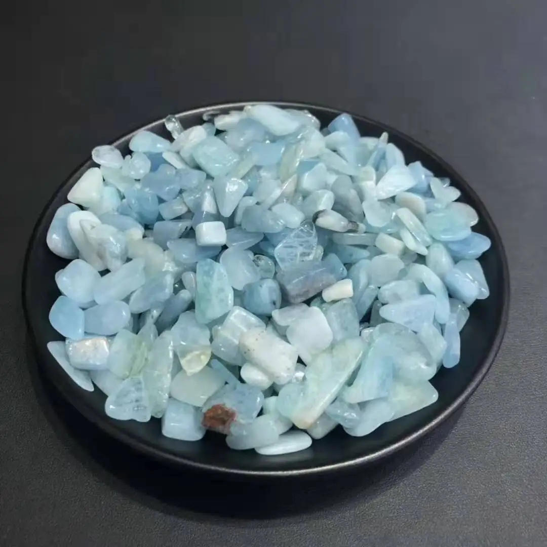 Wholesale 1kg NATURALTumbled Aquamarine QUARTZ Crystal stone specimen 