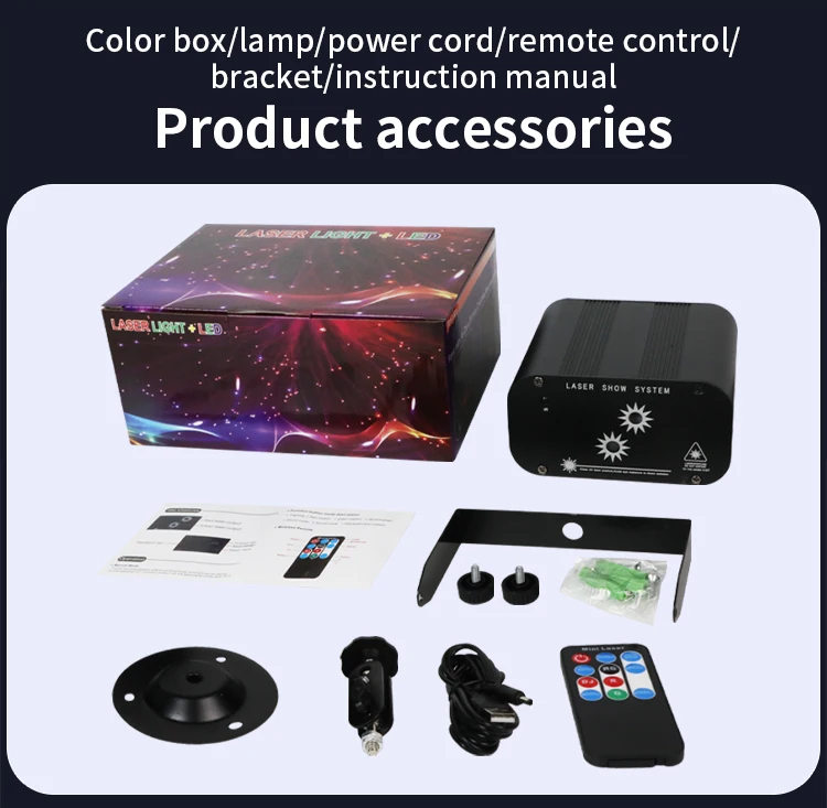 YSH Mini 2-Eyes Disco Beam Projector 48 Patterns Warm White/White Laser Stage Light Spotlights for Iron KTV Night Club DJ Sound