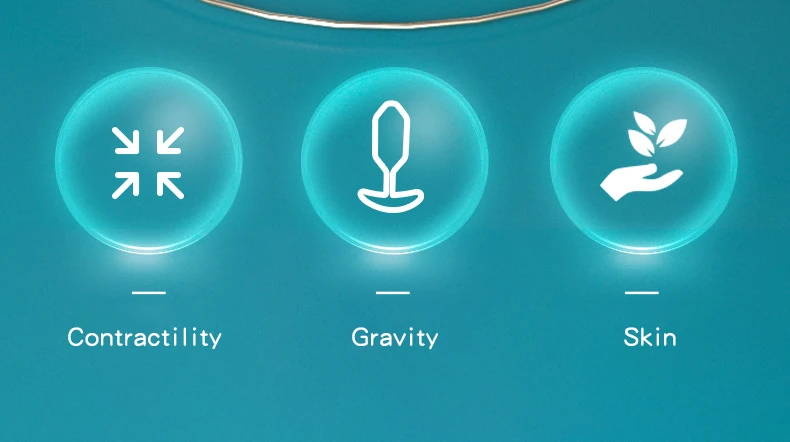 Three-piece anal plug set with weighted design