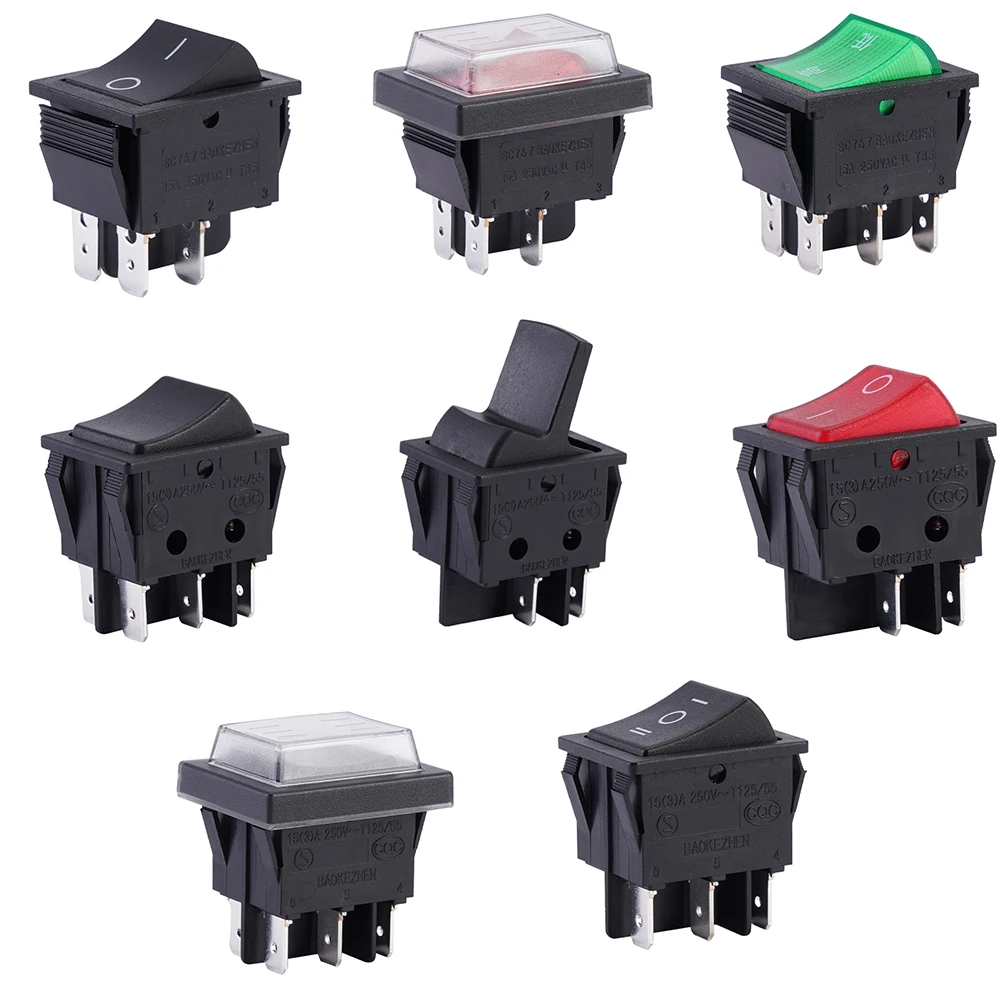 Hot Sell Item Sc767b 4pins Rocker Switch On Off Momentary Marine Switch