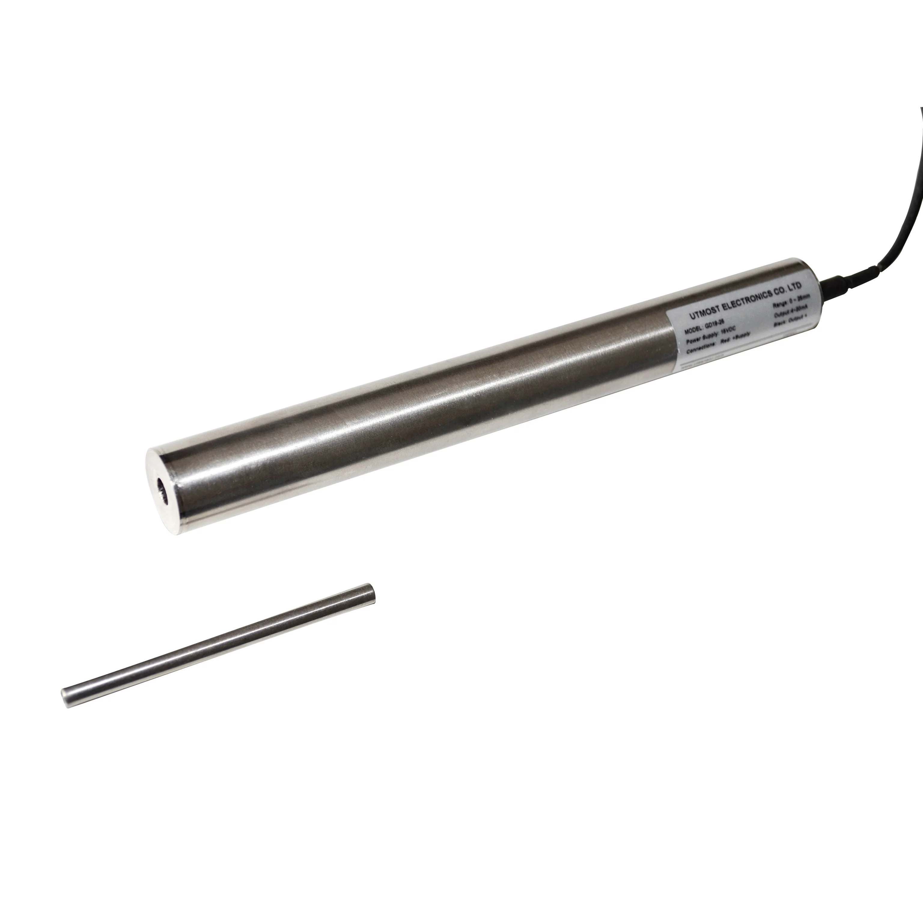 Utmost high quality linear position displacement sensor LVDT with analog output 0-10V