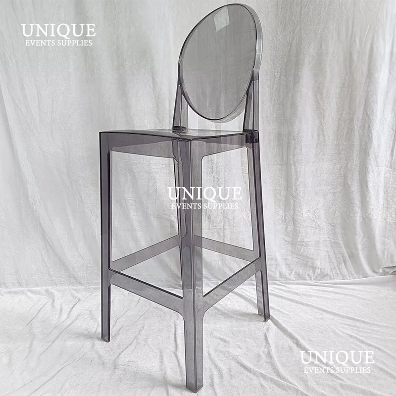 Свадебный садовый Прозрачный поликарбонатный пластиковый барный стул из поликарбоната кресло-призрак мебель для ресторана и столовой