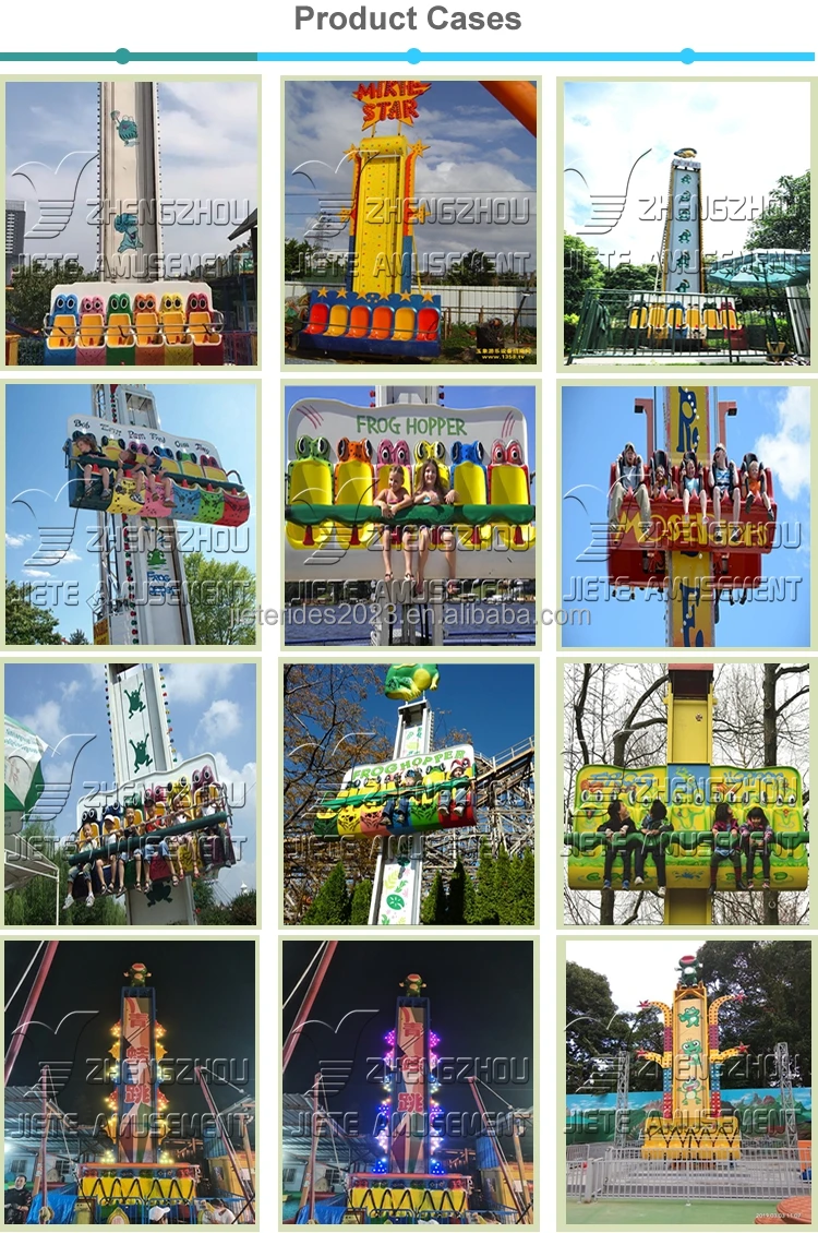 High Quality Thrill Stilmulating Free Fall Tower Amusement Park Funfair Drop Rides for Sale
