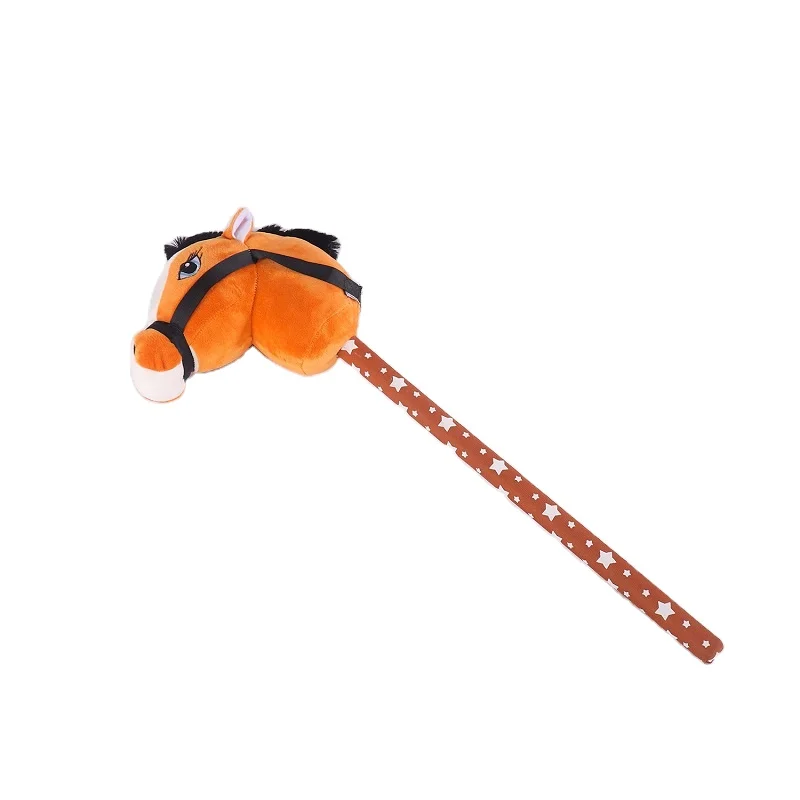Factory Cheap Wholesale Hobby Horse Plush Toy Horse with Wooden Stick for  Kids DIY Hobby Horsing