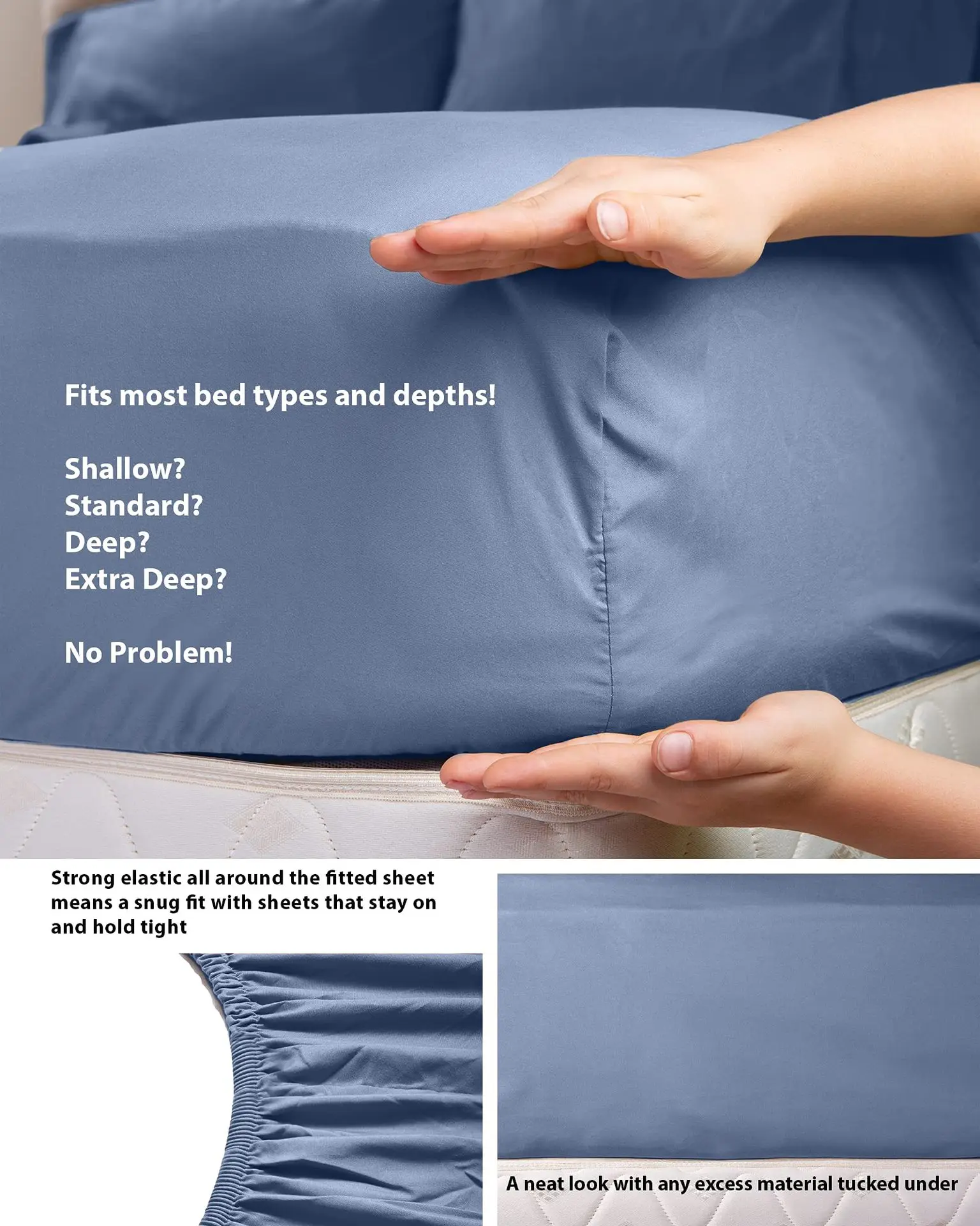 Sinyoo Hot Sell Bed Sheets Set King Size Luxury Tencel Eucalyptus