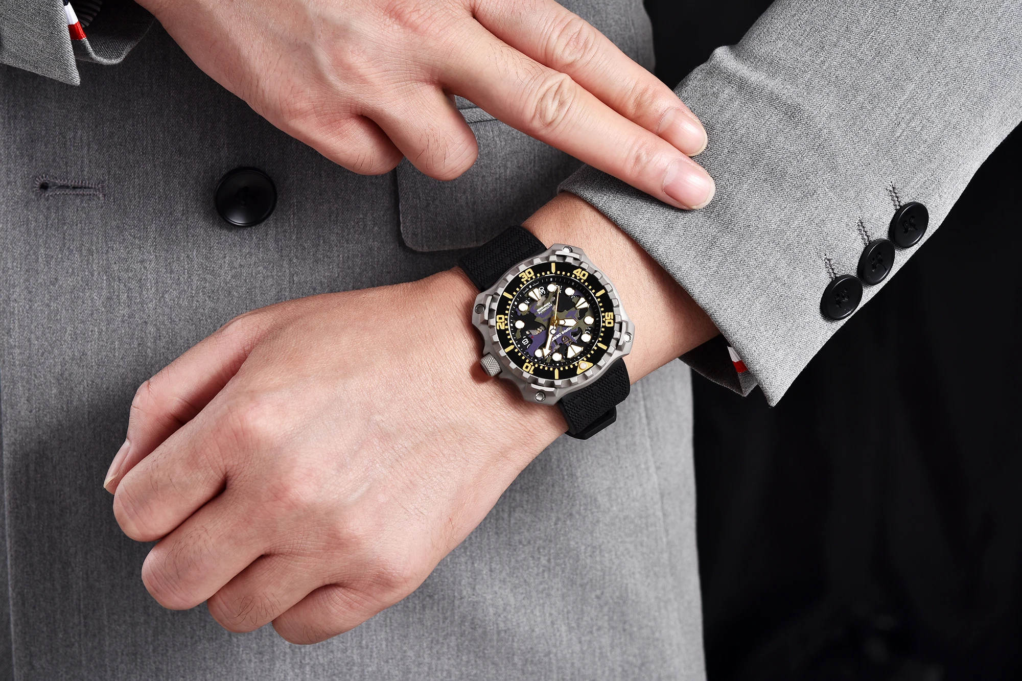 Часы Pagani design 009 мужские с механизмом, модные эксклюзивные водонепроницаемые автоматические наручные, с резиновым ремешком, с отображением даты