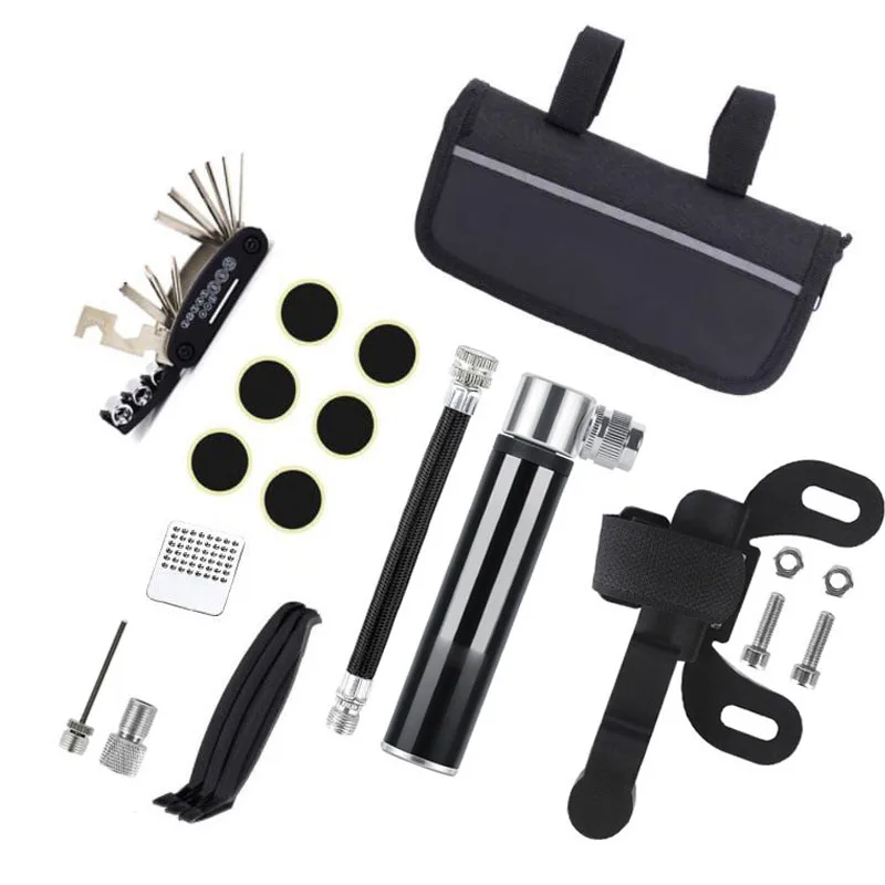 17PCS Bike Repair Kits Bicycle Tool Kit With Portable Bag