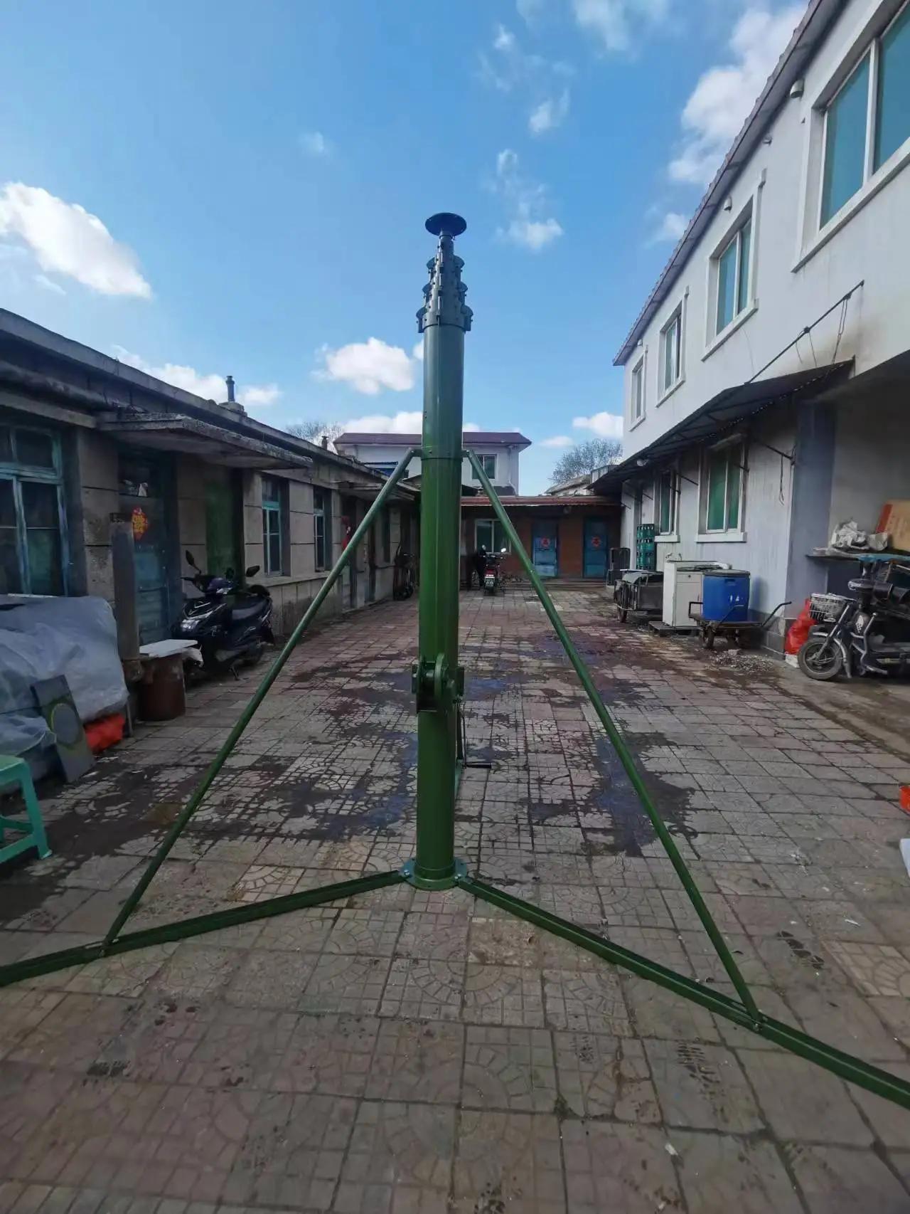 60ft Manual Telescoping Lifting Mast for Ham Radio Antenna Tower 18m