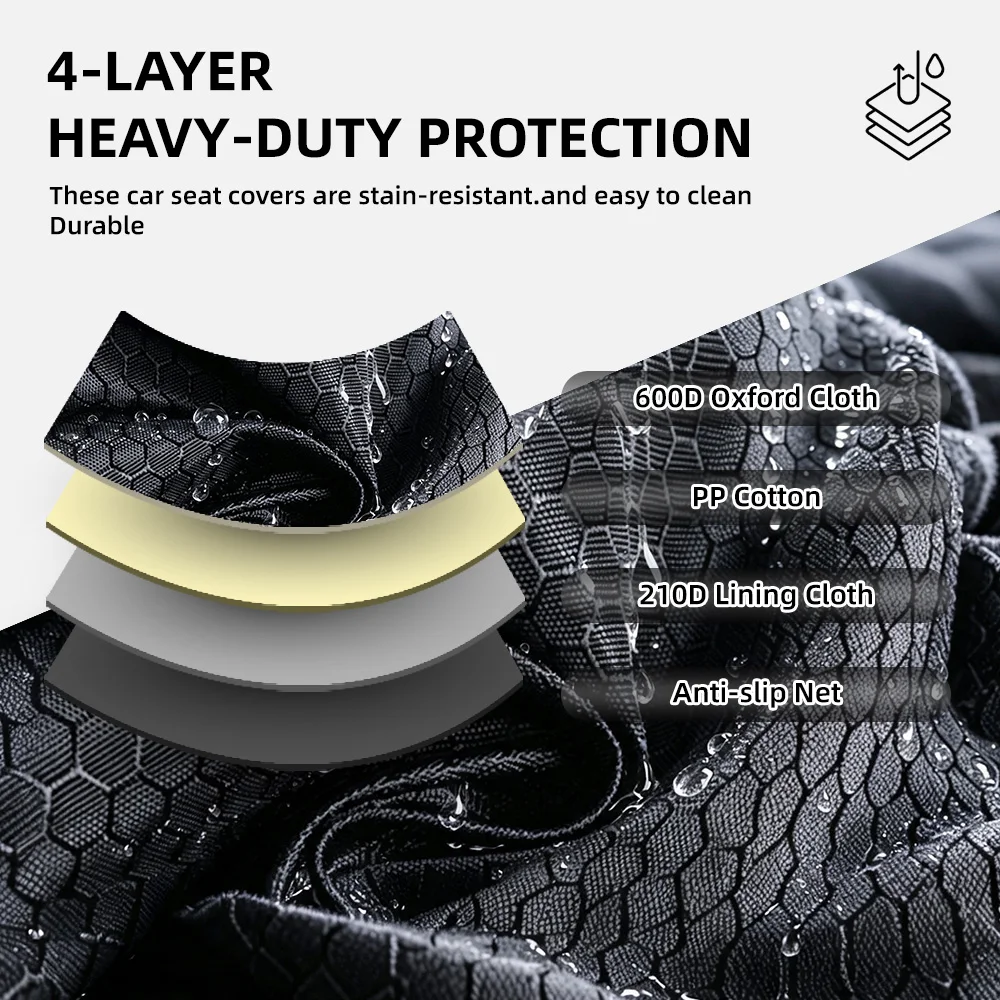 Wholesale Waterproof Dog Car Seat Cover Car Backseat With Mesh Window - product detail 4