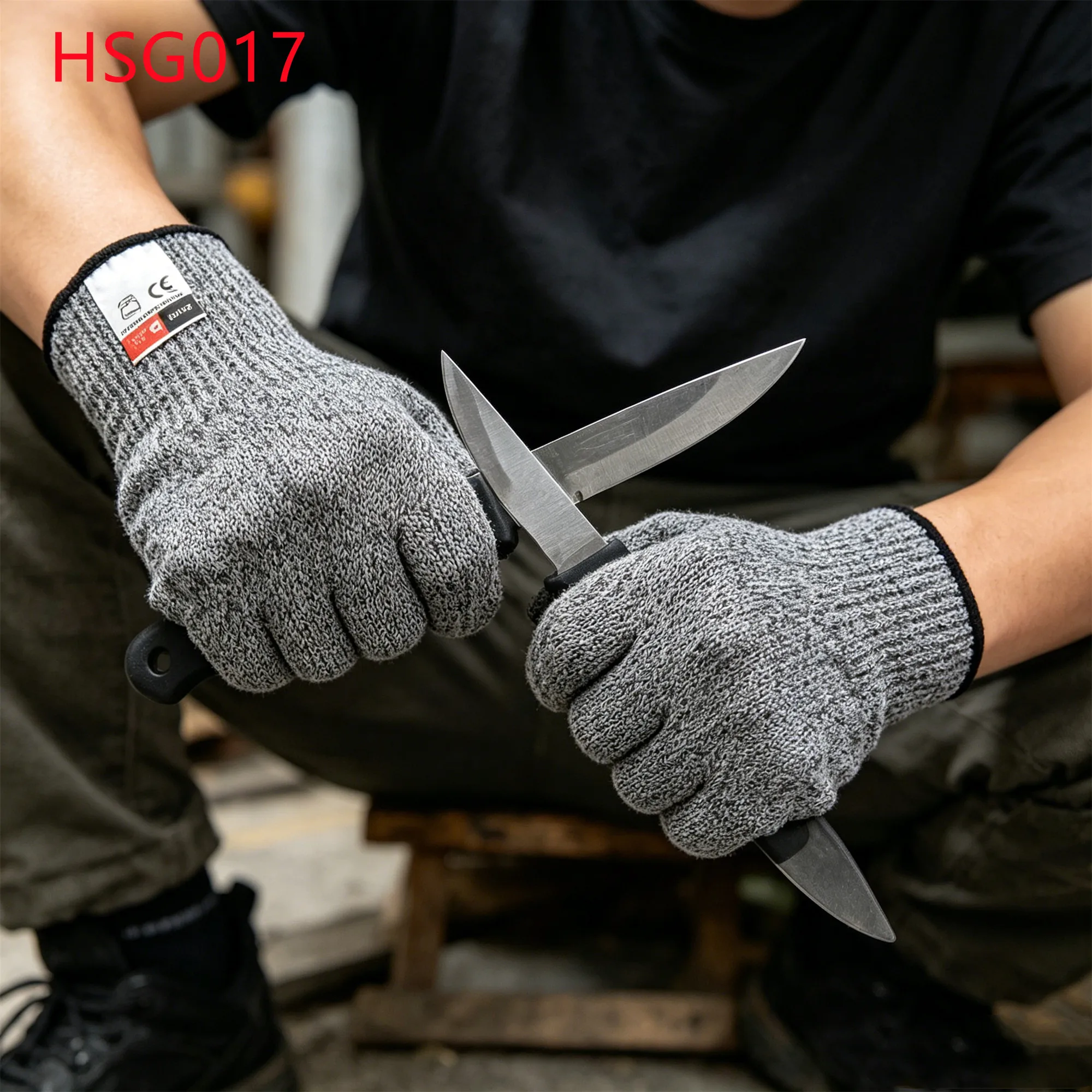 LXG,ceramic Tile Cutting Blade-proof Level 5 Premium Grade Working Gloves Soft-lined HPPE Fiber Safety Gloves in Kenya HSG017