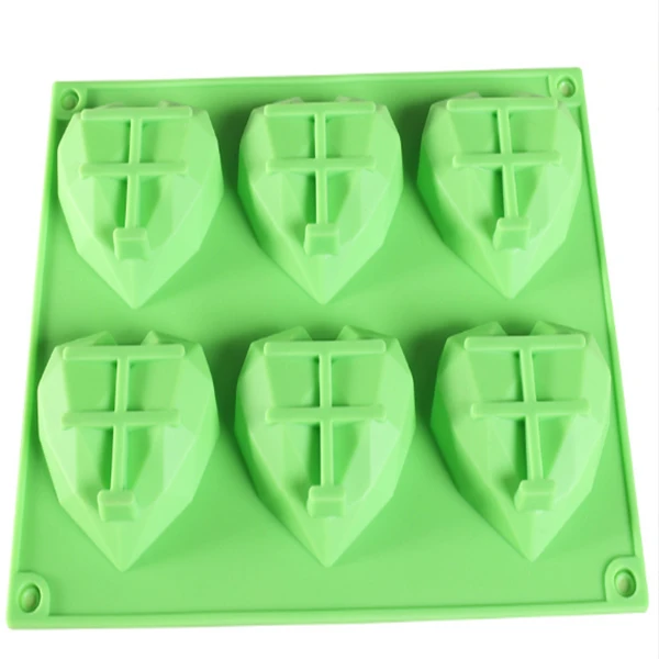 Various Color Silicone Rubber Pizza Cake Ice Block Mold for Home