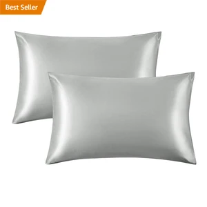 Luxury Bedsure Satin Pillowcase for Hair and Skin Queen Satin Pillow Covers